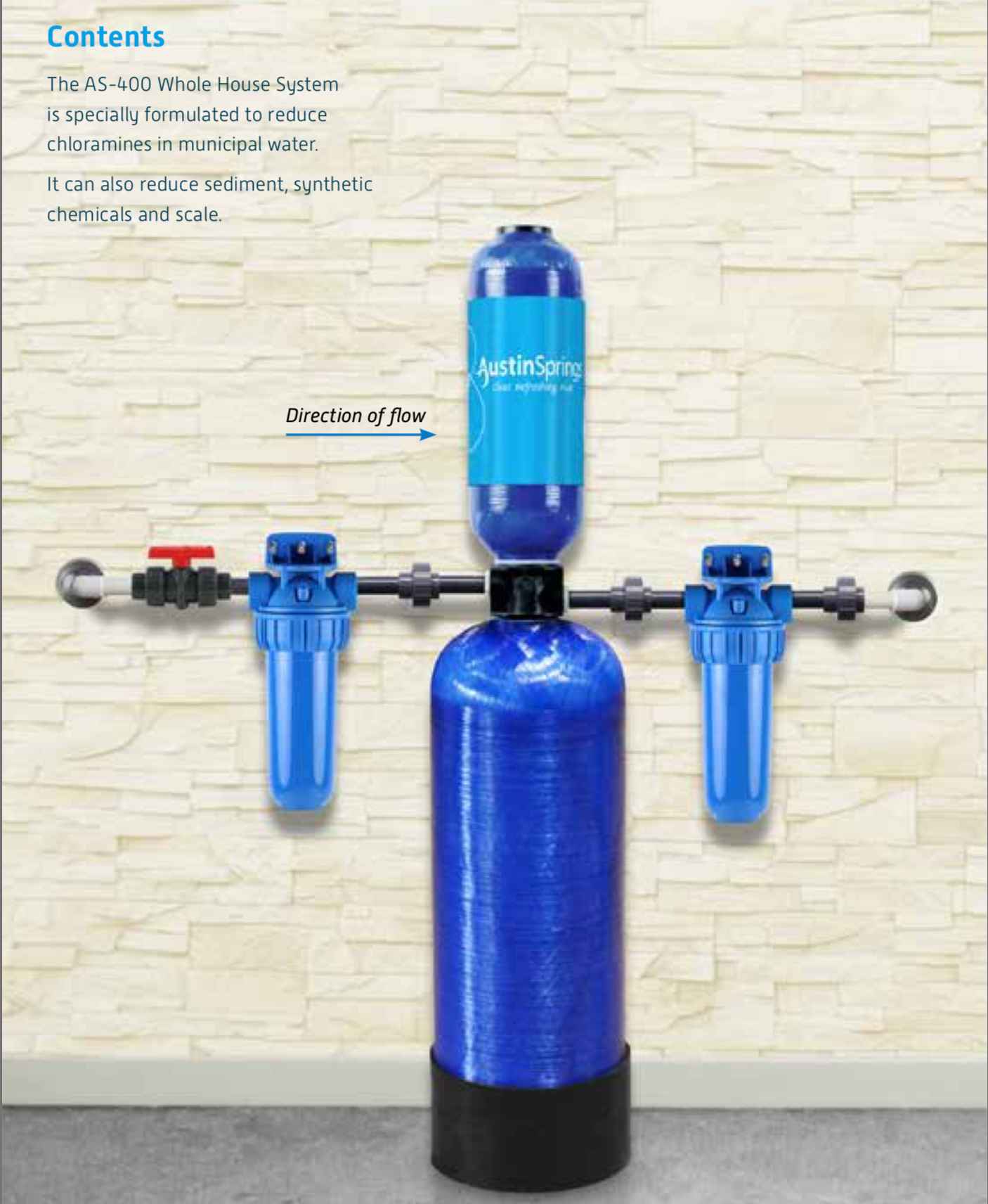 Rhino Series 4-Stage 400,000 Gal Whole House Chloramine Water Filtration System