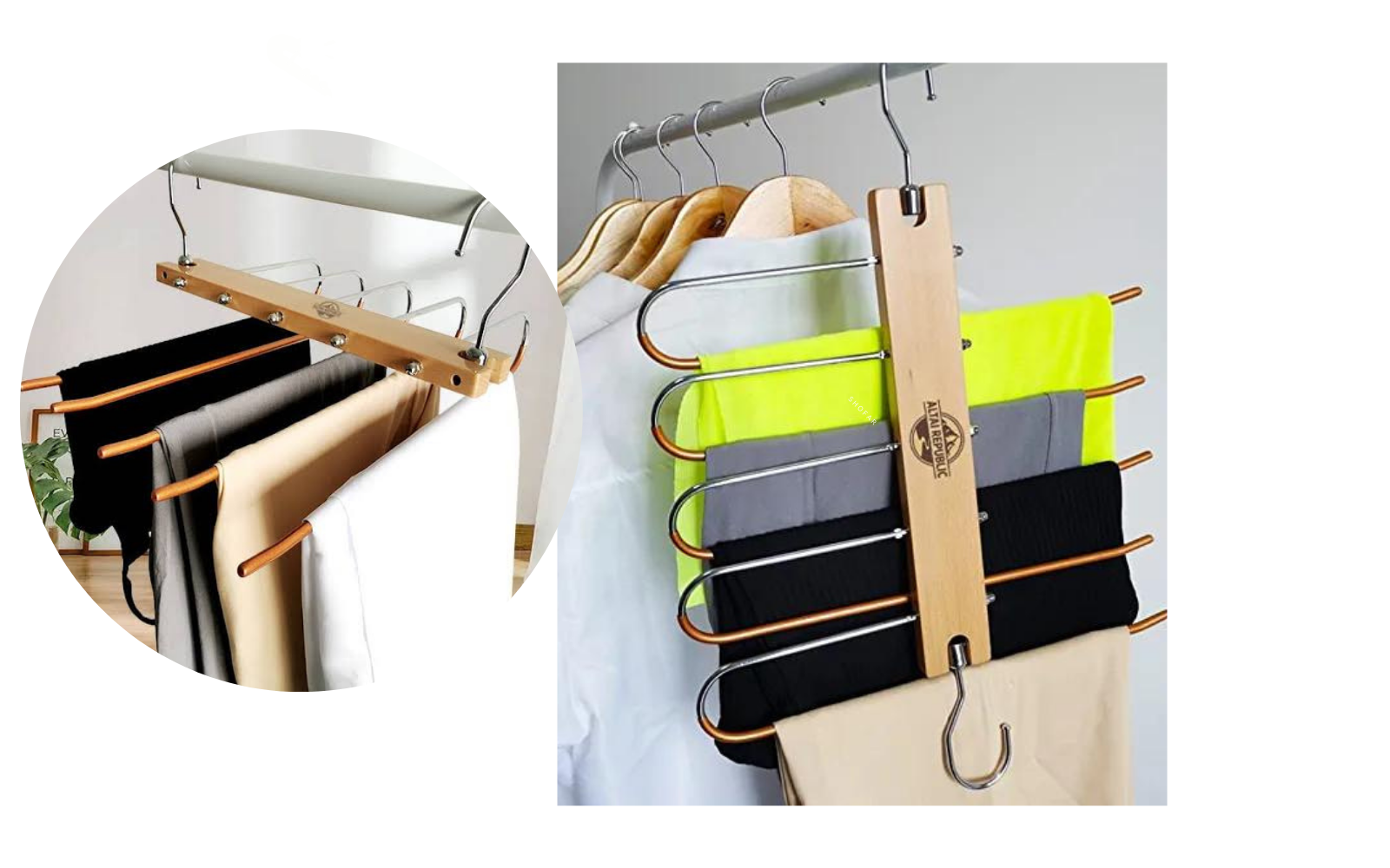 Trouser hanger Space saving hangers for wardrobes 5 India  Ubuy